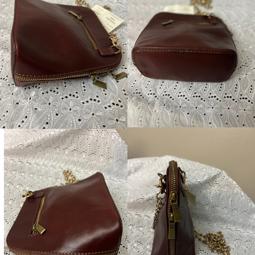 I MEDICI FIRENZE RARE NWT BURGUNDY LEATHER BAG - Made in Italy - Picture 7 of 11